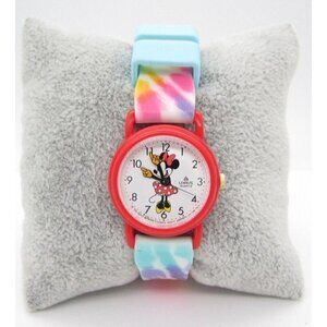 Vtg Women's Lorus Minnie Mouse Quartz WR Analog Dial Causal Round Watch (F397)